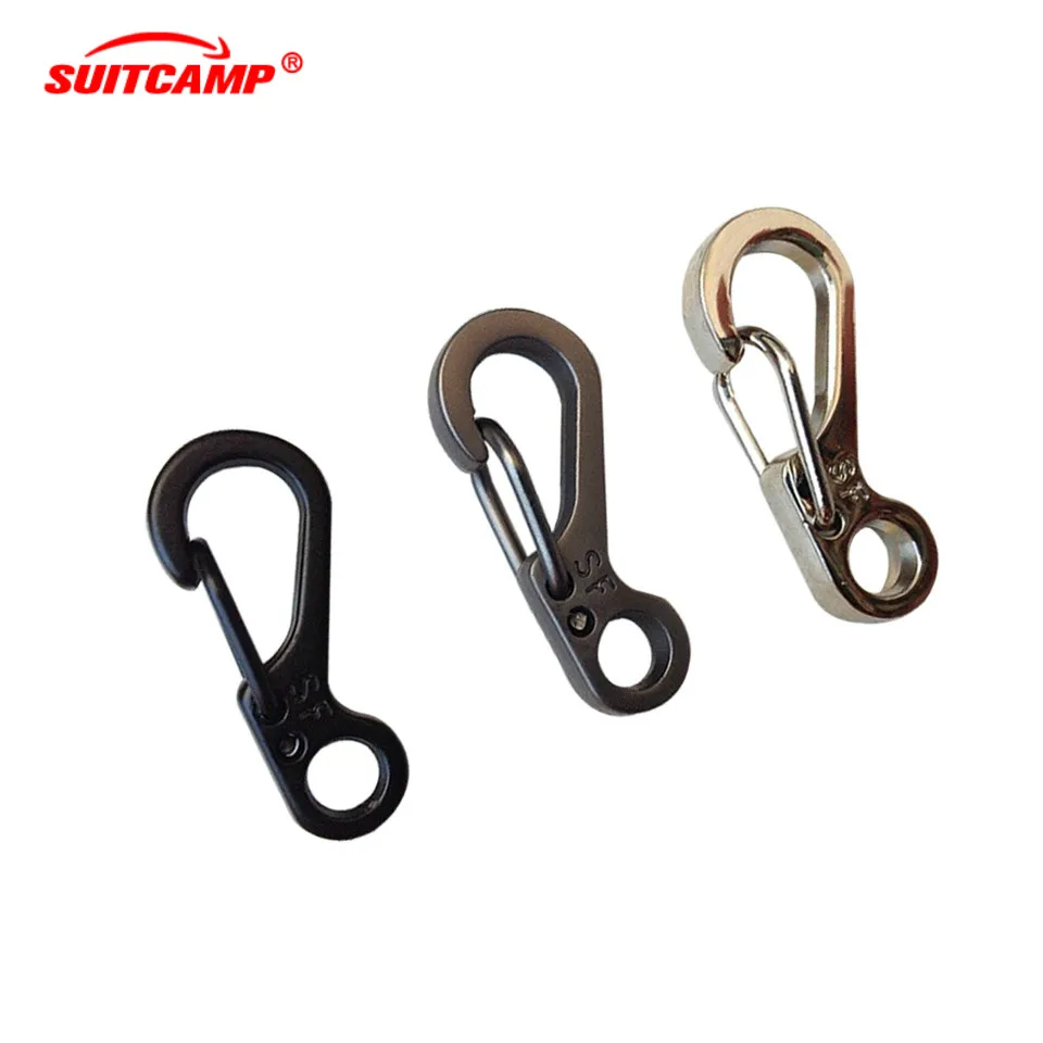 

12 PCS EDC SF Hanging Buckle Hike Survive Paracord Clasp Spring Hook Tactical Key Ring Backpack Hang Camp Mountain Climb Gear