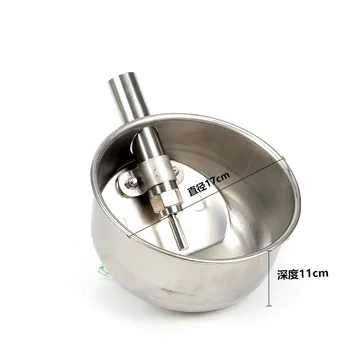 

Thick Stainless Steel Pig Drinking Bowl Size Pig Drink Fountain Water Feeder Nozzle Pig Farm Breeding Equipment