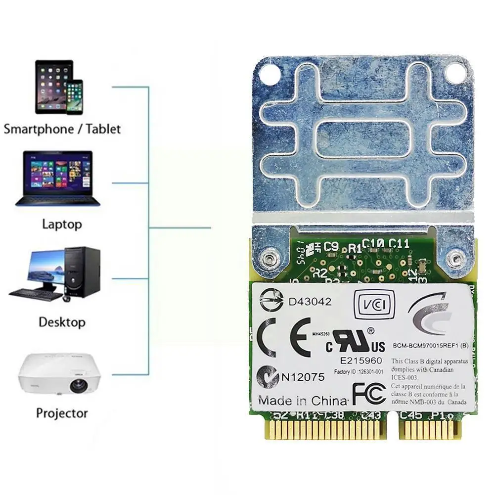 

Bcm970015 Bcm70015 Crystal Hardware Video Adapter Tv/notebook 1080p For 1th Wifi Card Aw-vd920h Decoder Mini Pc T8v1