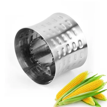 

10 Pcs Corn Stripper Stainless Steel Corn Cob Thresher Kerneler Peeler Slicer Circular Corn Cutter Scraper Corer Wholesale