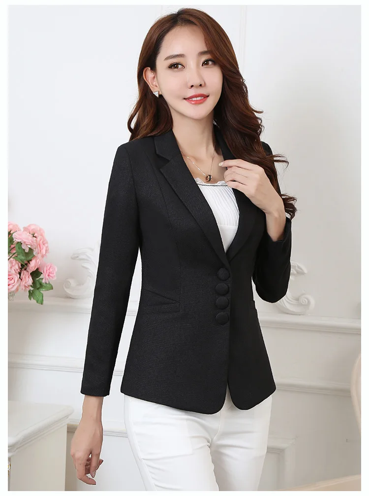 Wine Red Spring Autumn Plus Size 6XL Womens Business Suits 3 Buttons Office Female Blazers Jackets Formal Slim Blazer Women Suit pant suit