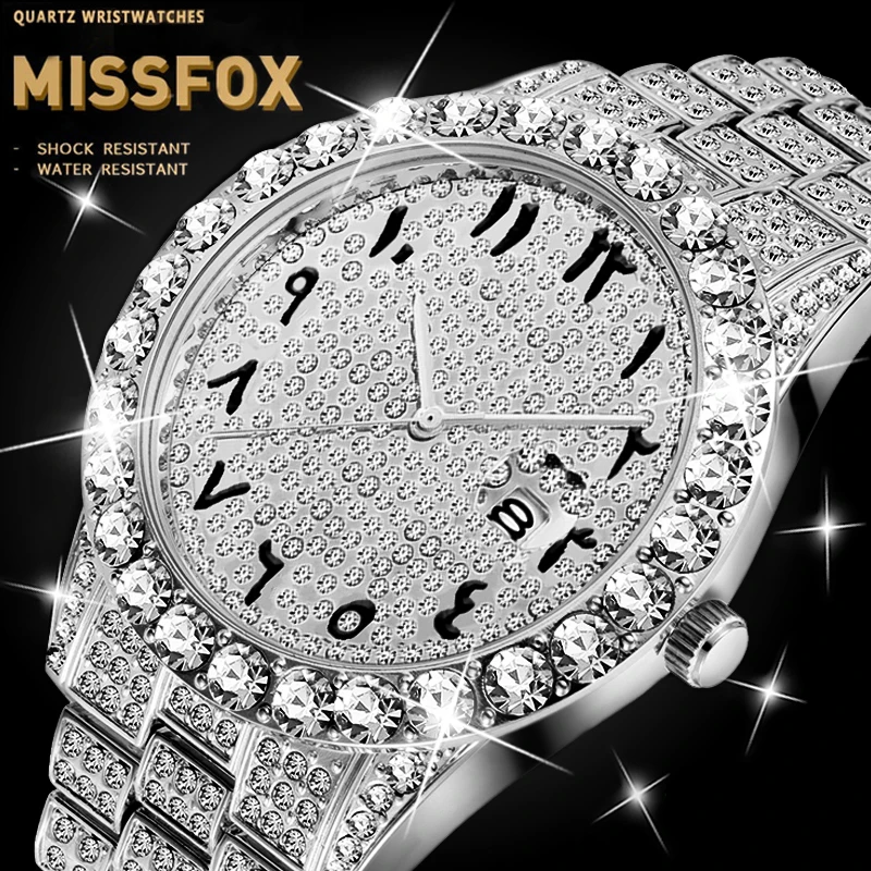 Оригинальные мужские часы MISSFOX с арабскими цифрами AAA мастер яхты большой