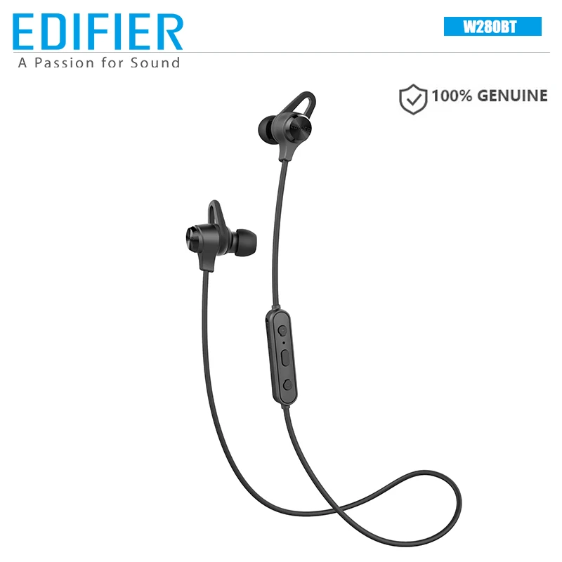 EDIFIER W280BT Беспроводной Bluetooth наушники Шум отмены IPX4 Спортивные V4.1 двойной Батарея