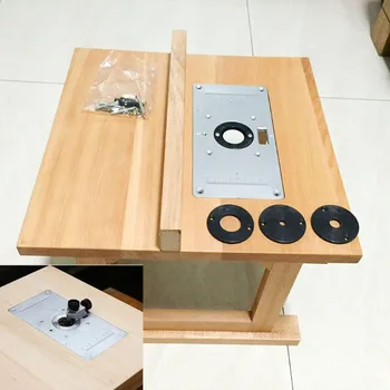 

Multifunctional Metal Router Table Woodworking Benches Insert Plate Carpenter Trimming Machine Flip Chip Board