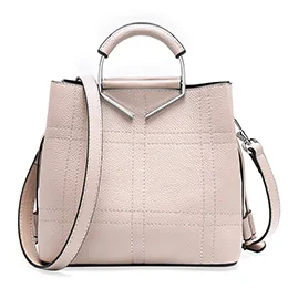 pink shoulder bag Роскошь сумки женские натуральная кожа женские сумки дизайнер Известный бренд сумка женская через плечо bolso mujer красный черный розовый сумка женская - Цвет: pink shoulder bag