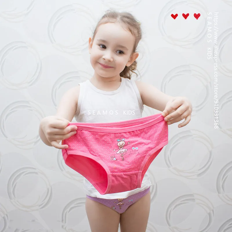 4pcs Lot Child’s Shorts Cotton Underwear Baby Girl Panties Cartoon