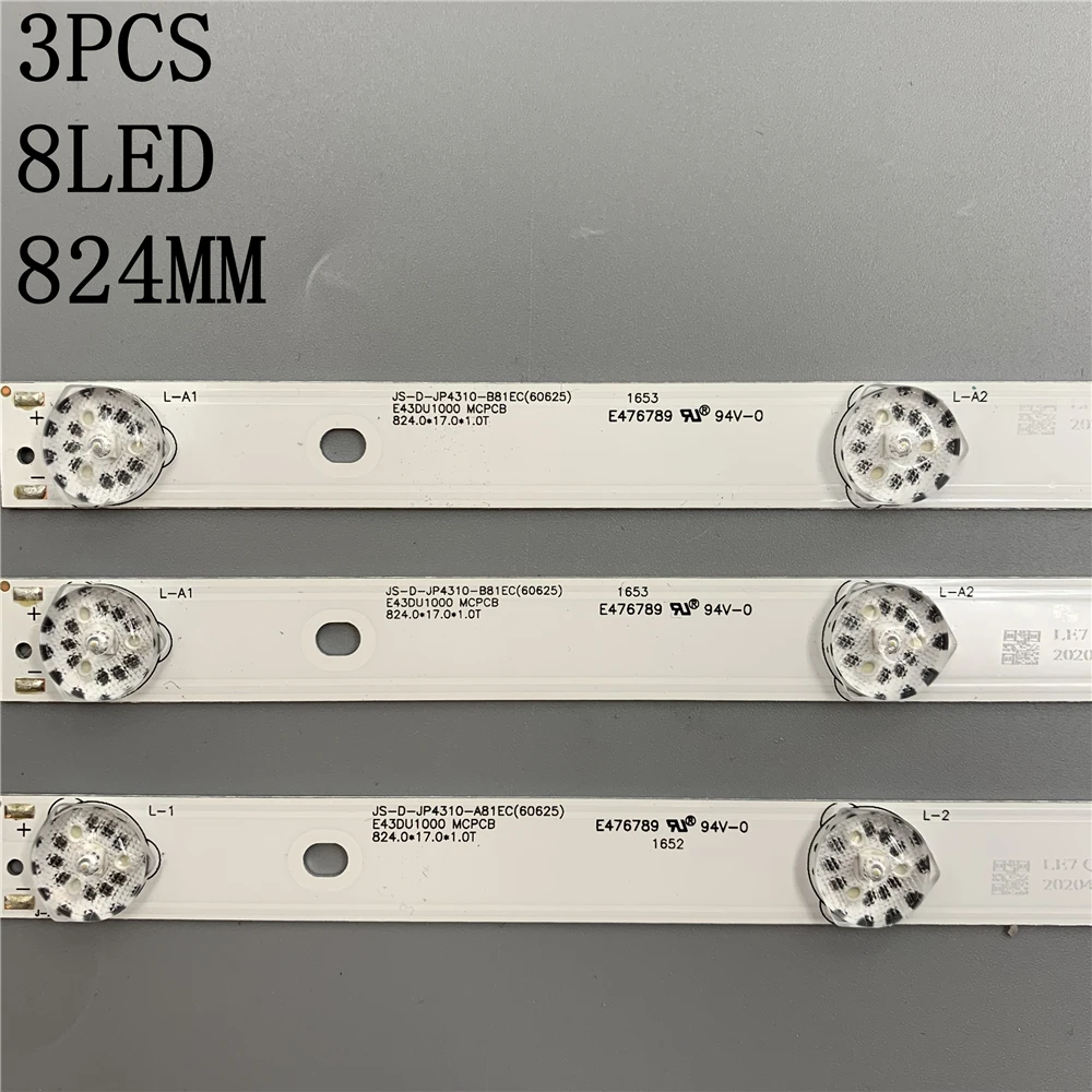 1 комплект = 3 шт. светодиодный фонарь с подсветкой для akai 43 дюймов ТВ JS D JP4310 A81EC B81EC