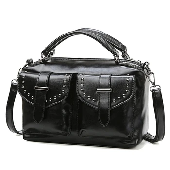 

2020 PU Leather Crossbody Bags for Women Luxury Purse Handbags Women Rivet Bags Designer High Quality Bolsa Feminina Sac A Main