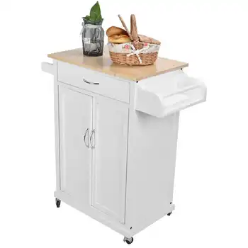 Serving Cart Kitchen Cart Rolling Gadget Trolley Storage Serving Trolley for Dining Room Kitchen Living Room