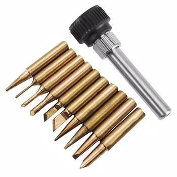 

11pcs 900M-T Series Copper Soldering Iron Tips Metal Lead Free Equipment Tool