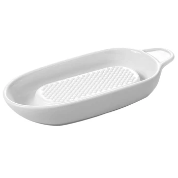 

Porcelain Grater Plate for Ginger, Garlic and Onion for Kitchen, for Cooker Apple Meat Puree Vegetable Grinder