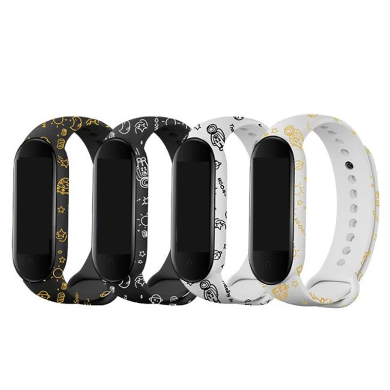 Космический астронавт мультфильм для Mi Band 5 браслет ремешок Miband Замена наручных