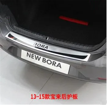 

stainless steel Ultra-thin Rear Bumper Protector Sill Trunk Rear guard Tread Plate for Volkswagen Bora 2019-2020 Car-styling