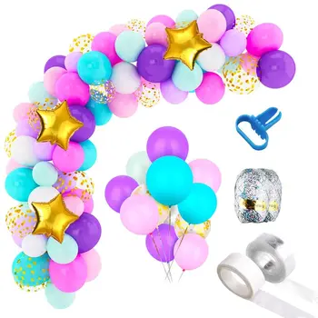 

95pcs Unicorn Balloon Arch Garland Kit with Giant Unicorn Balloons Party Supplies Decoration for Girls Kid Birthdays Baby shower
