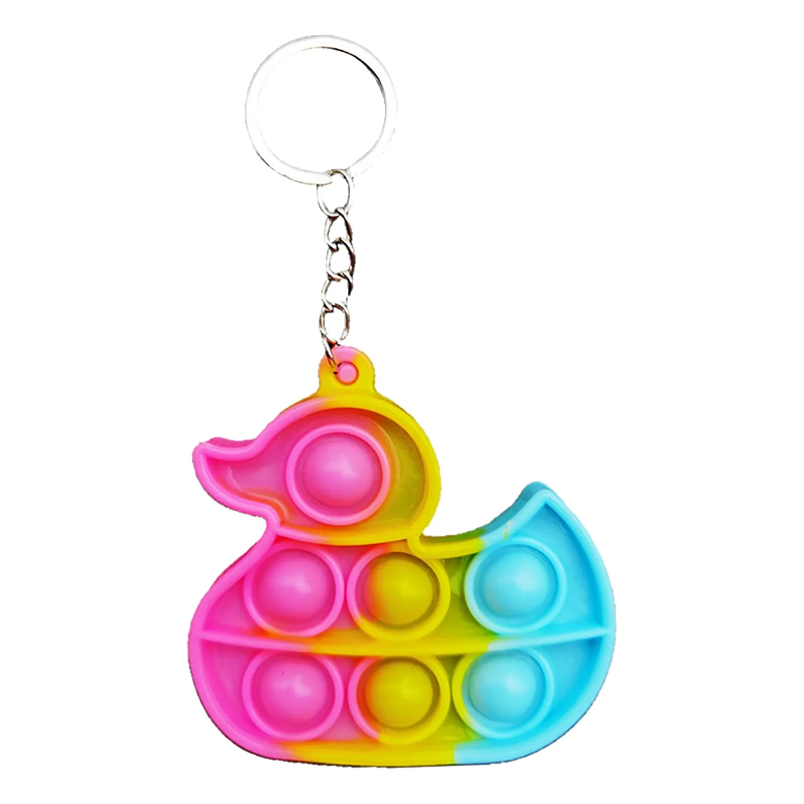 Mini Pops Fidget Toy Simple Dimple Its Anti Stress Relief Keychain Push Bubble Silicone Anxiety Sensory For Autism Adhd Chidlren stress ball brain Squeeze Toys