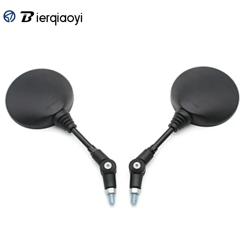 Universal 1 Pair Folding Side Rearview Mirror Motorcycle 10mm For Yamaha Honda For Kawasaki KLX250KL250 10mm Street Bike Mirrors