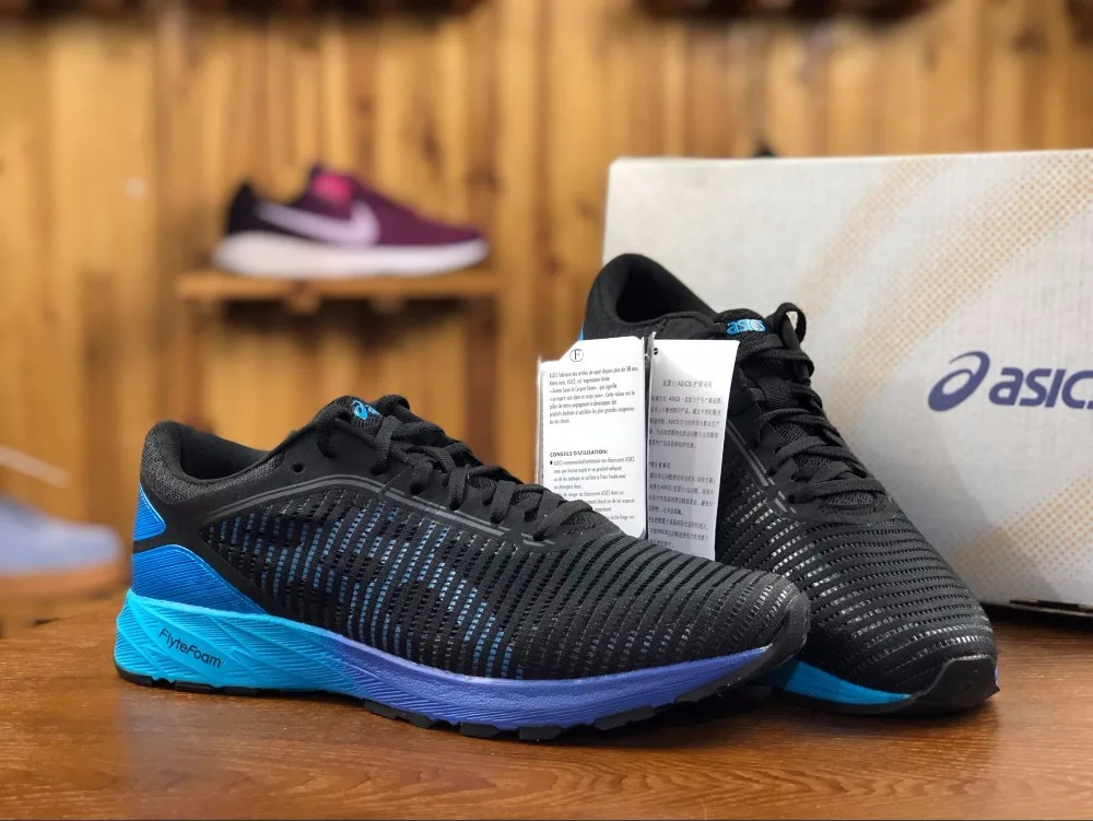 Оригинальные новые подлинные ASICS DynaFlyte-2, устойчивые мужские кроссовки ASICS, спортивная обувь для улицы, для бега, Tianjiao