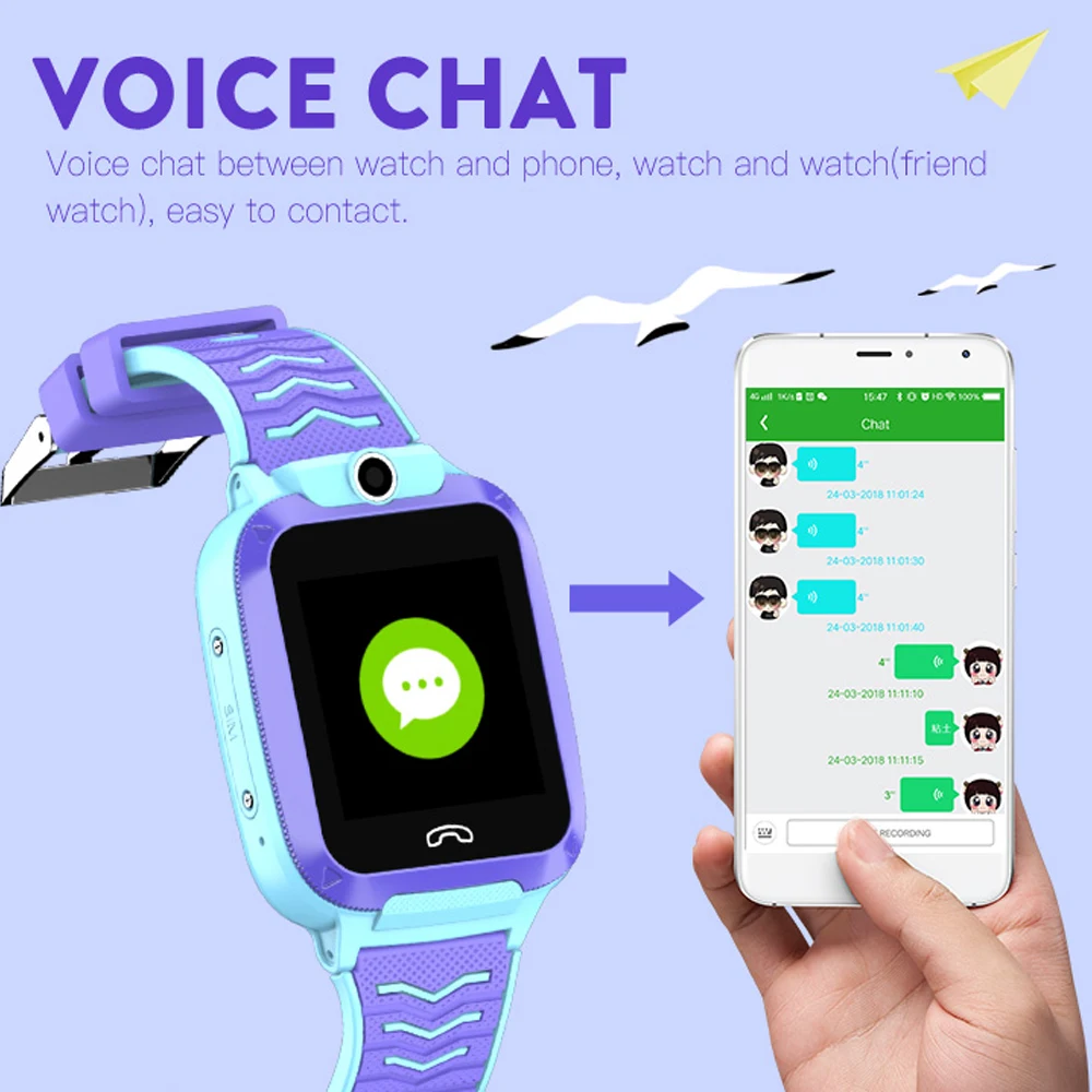  2020 newest 4G Smart Watch Kids Video Call IP67 Waterproof GPS WIFI SOS Q51 Smartwatch Baby Camera 