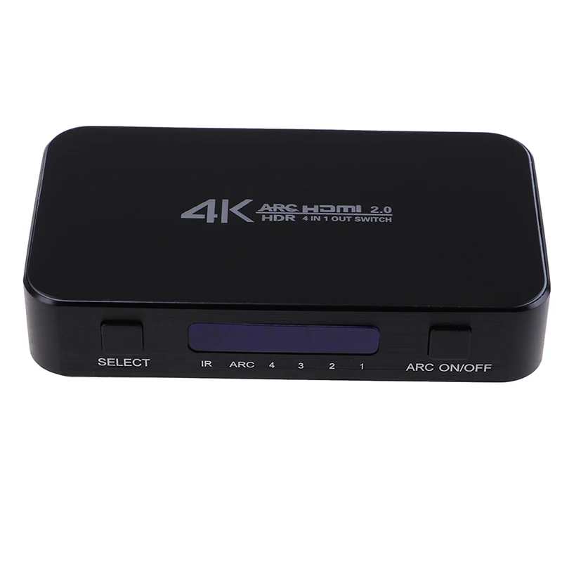 UHD HDMI переключатель 2,0 4K HDR 4x1 адаптер коммутатор с аудио экстрактором 3,5 jack
