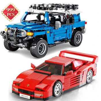 

Speed Technic Off-road Car Ferrari Infinite Engine Building Blocks Static Model Car Bricks Toys Kids Birthday Christmas Gift
