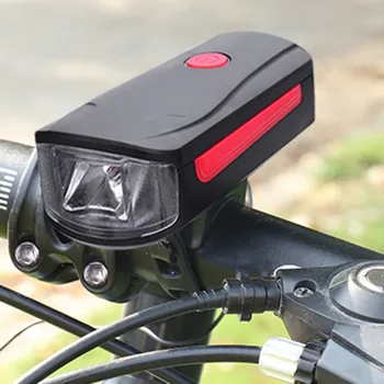 

LED Cycling Lamp USB Rechargeable Bike Front Light With Alarm Function Bicycle Headlight Bycicle Handlebar Lamp