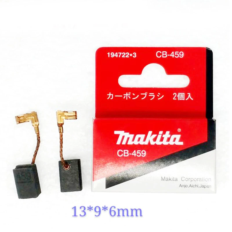 2pcs Carbon Brushes For Makita Angle Grinder Ga 5030 Cb-459 6mm 