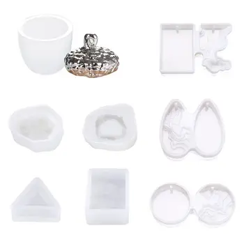

Crystal Epoxy Island Resin Mold Ocean Wave Pendant Casting Crafts Silicone Mould