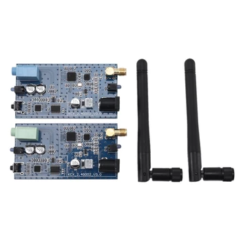 

5V 2.4G ISM HIFI Wireless Stereo o Transmitter Receiver 16Bit 44KSPS 5Mbps Long Distance Transmission Adapter