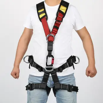 

Profession Outdoor Rock Climbing Aerial Work Rappelling Shoulder Safety Belt Rock Climbing Harness Half Body Survival Equipment