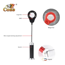 Сова Портативный Светодиодный точечный светильник 1000LM Магнитный Лупа рабочий светильник использовать 3* AAA батареи гибкие работы лампы палатка fixxing фонарь