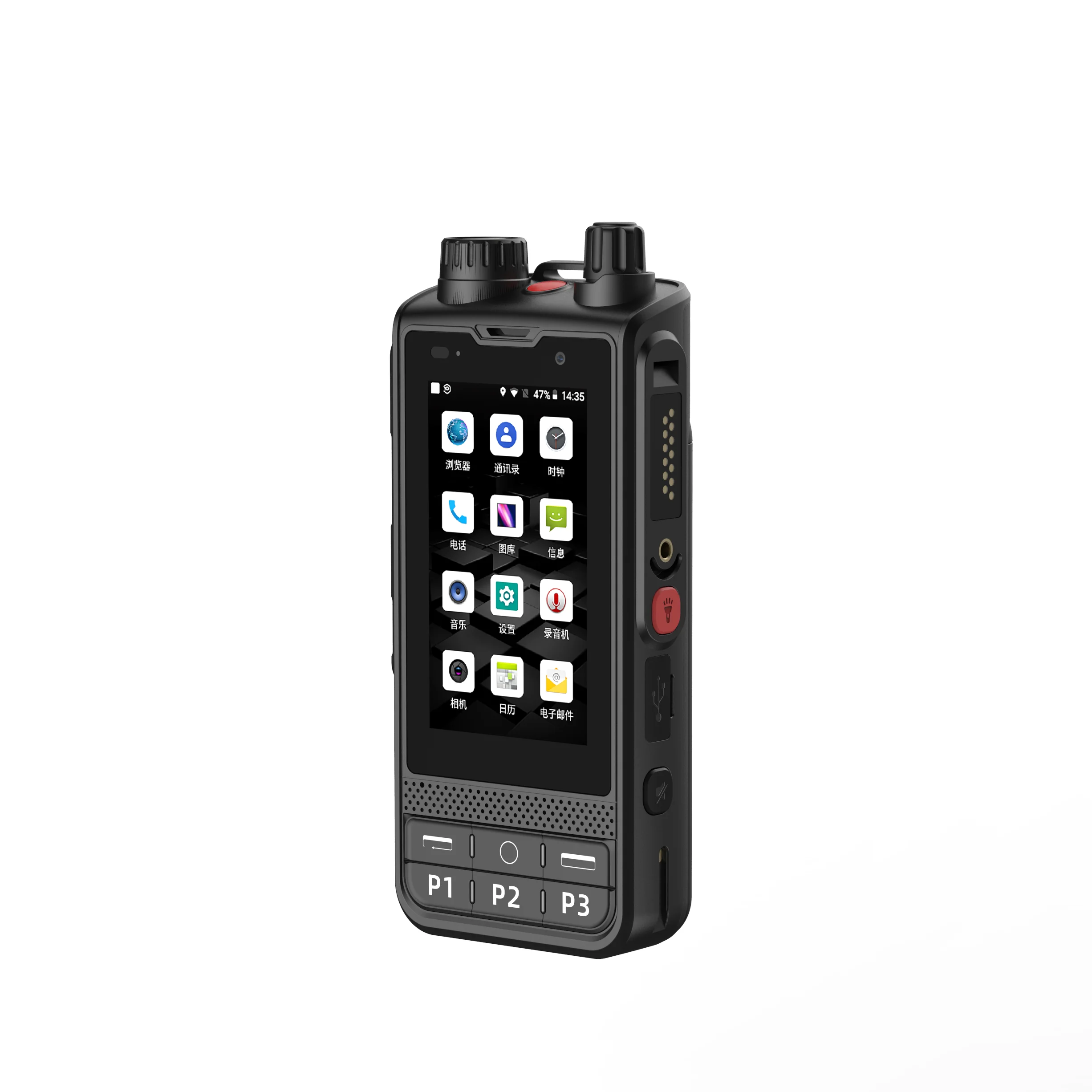 W6 4G LTE Network Radio Android 8.1 GPS Wifi 4200mAh Battery Zello PTT Walkie Talkie Phone