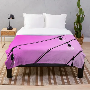 

Soft Blanket for Bed Sherpa Flannel Fleece Blanket Home Travel Sofa Soft Throw Blanket Pink Pop Art Light Bulbs Sharon Cummings