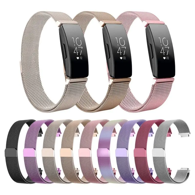 

For Fitbit Inspire HR / ace2 Band Replacement Milanese Loop Magnetic Stainless Steel Strap Bracelet Betl for Fitbit Inspire