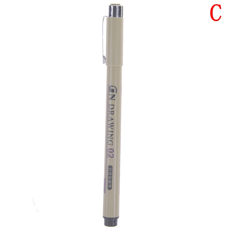 C Sakura Pigma Микрон ручка Neelde мягкая кисть Рисование ручка Лот 005 01 02 03 04 05 08 1,0 кисть художественные маркеры - Цвет: C