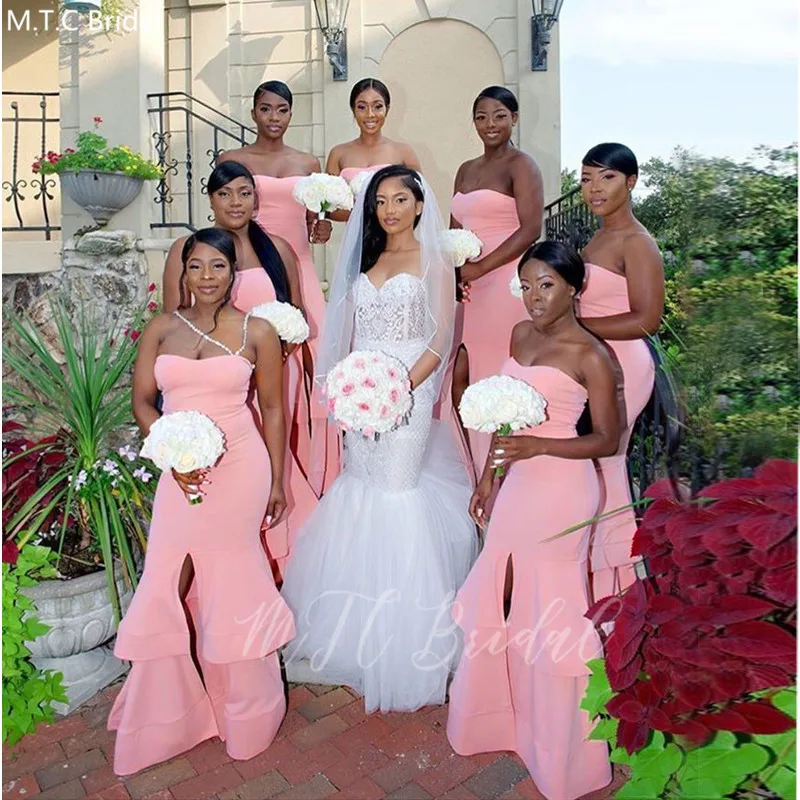plus size pink bridesmaid dresses