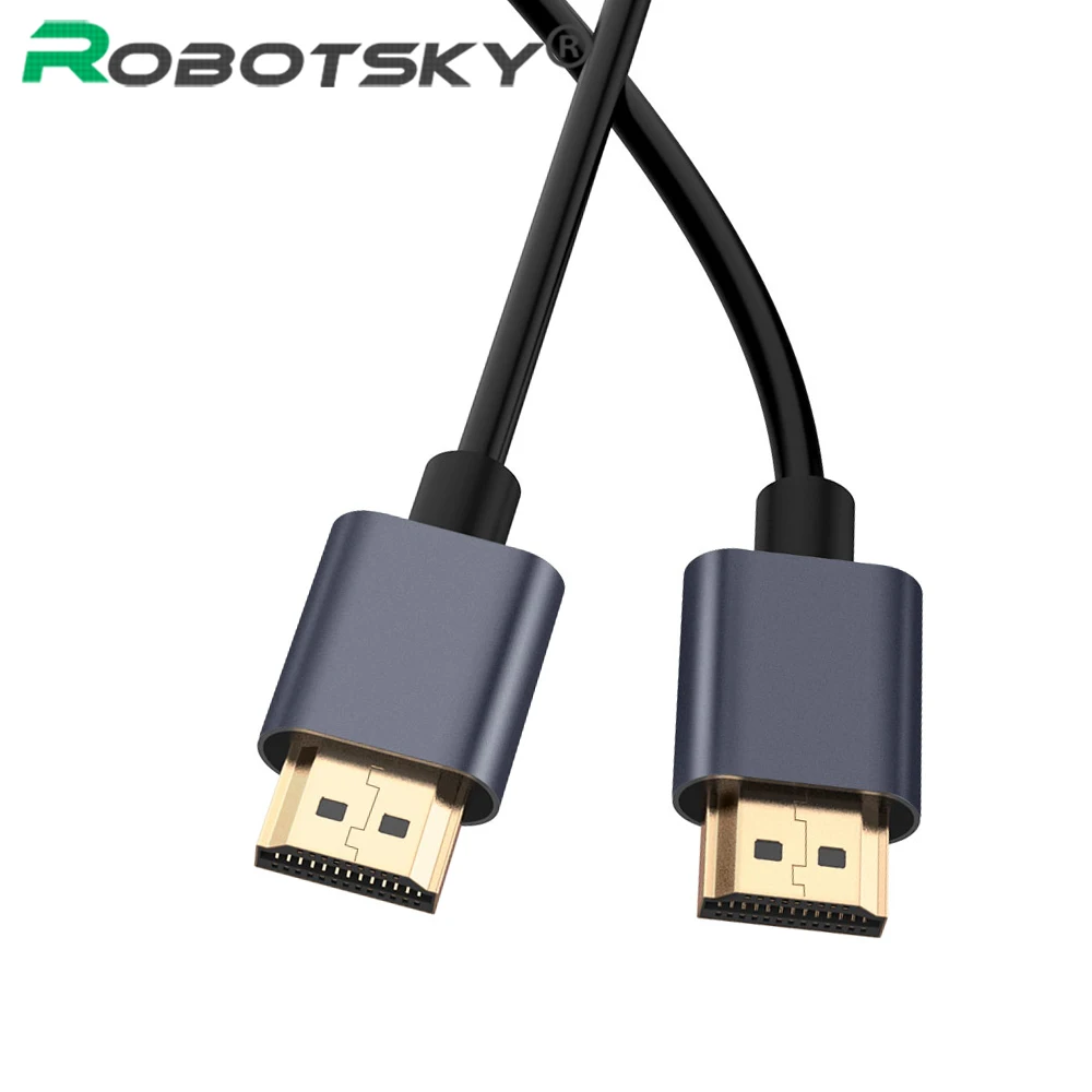 

Robotsky HDMI Cable 2.0V High Speed Gold Plated HDMI to HDMI Cable 4K 1080P 3D for PS3 projector TV