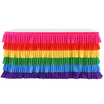 

Party Decor Table Skirt Home Textile Accessories Soft Tablecloth Banquet Wedding