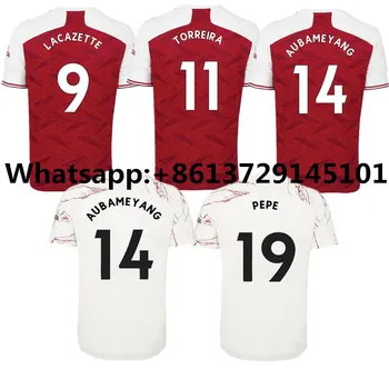 

New 2020 Arsenales Home away soccer Jersey PEPE NICOLAS CEBALLOS HENRY GUENDOUZI SOKRATIS 20 21 Arsenal Home Football shirts