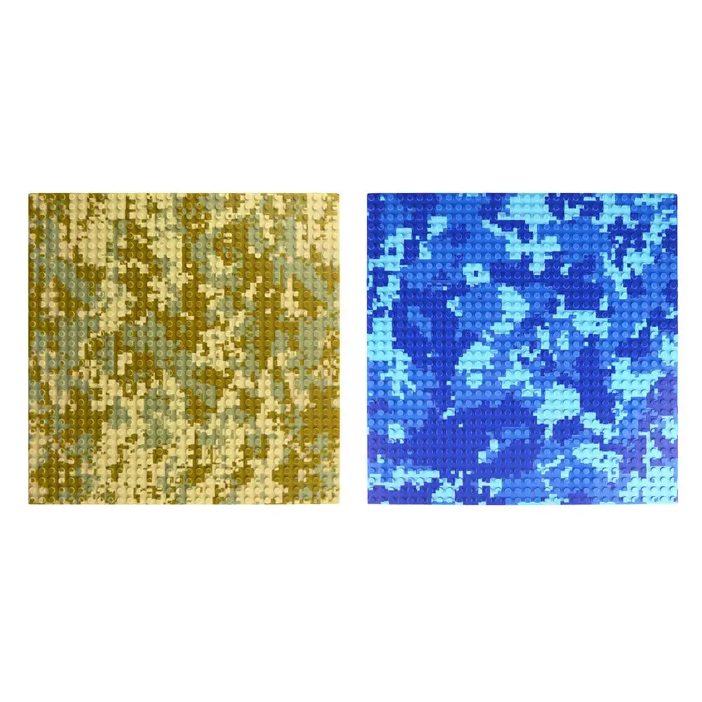 1 шт. 32x32 маленькие кубики с нарисованными точками, игрушка с пластиковым дном, игрушечная тарелка, камуфляж, морской остров, строительные блоки, игрушки, морской пляж, базовая пластина