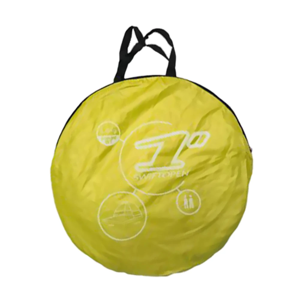 Outdoor Camping Beach Tent Sun Shelter Anti UV Canopy Vented Sunshade for Family Picnic 2-3 Person with Carry Storage Bag