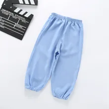 19 новые стильные хлопковые противомоскитные штаны весенне-летние штаны-фонарики для малышей летние штаны для мальчиков и девочек