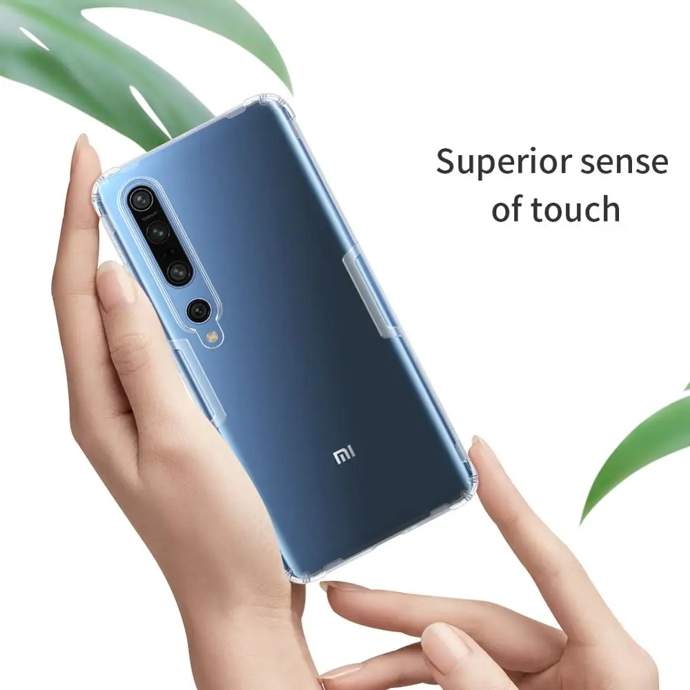 NILLKIN для Xiaomi Mi 10 Lite чехол Mi10 9T 10T Pro крышка натуральный мягкий Anti Explosion закаленное