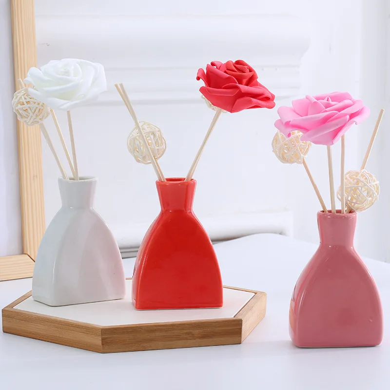 

No Fire Aromatherapy Essential Oil Dried Flower Rattan Incense Household Bedroom Within Perfume Toilet Deodorant Color Ceramic F