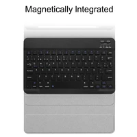 אינץ pro במשך 11 אינץ Pro iPad ספרדית רוסית Bluetooth מקלדת עם עור בד גרגרים PU נרתיק טאבלט מגן כיסוי עם עט חריץ (5)