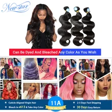 

NEW STAR Brazilian Body Wave Hair 3 Bundles 100% One Donor Thick Virgin human Hair Extension Unprocessed 11A Raw Hair Weaving
