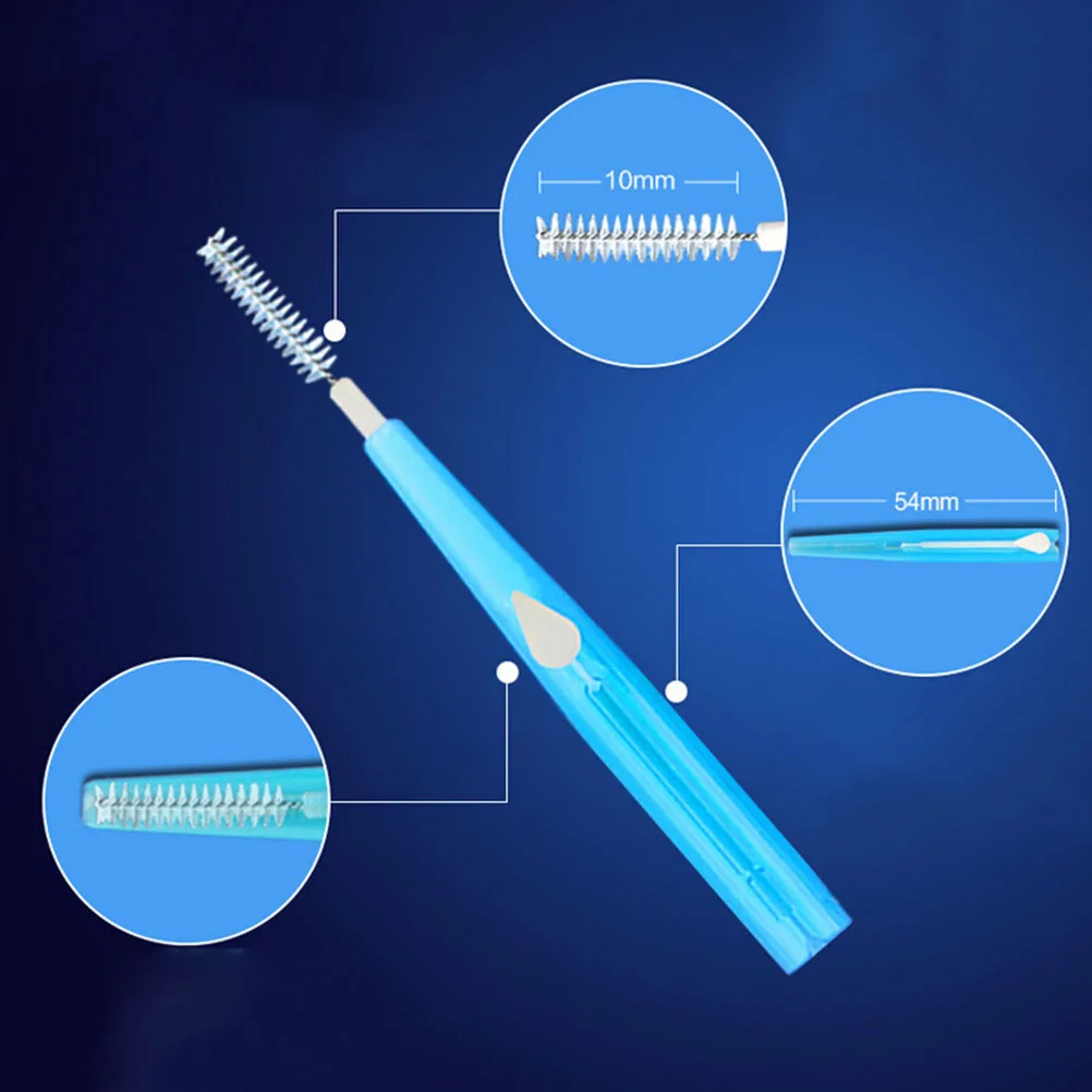 10 шт. брендовый очиститель зубов, толкающая межзубная щетка, Ортодонтические зубные чистящие щетки, массажные десны для взрослых, зубочистка