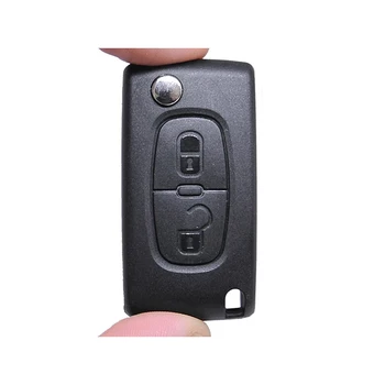 

IperChiavi ICIT14 remote key shell 2 buttons with blade HU83 battery case without Transponder chip for Peugeot Citroen Be