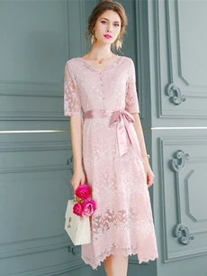 TESSCARA Women Spring Summer Elegant Chiffon Dress Shirt High Quality Office Cocktail Party Robe Femme Ruffle Designer Vestidos