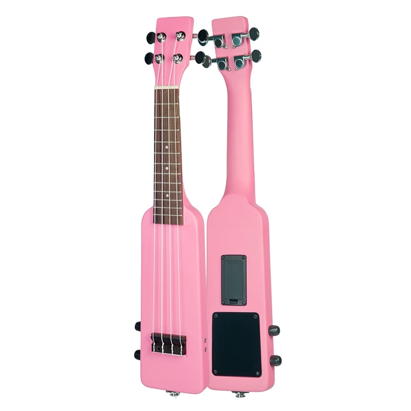 21 inch Electric Ukulele Ukulele Uke Kit with Gig Bag 3.5mm Audio Cable Silent Electric Ukulele Soprano Uke
