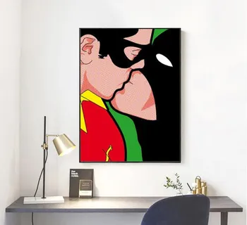 

The Secret Life Of Superheroes oil painting popular Wall art pictures painted for bedroom Home Decor